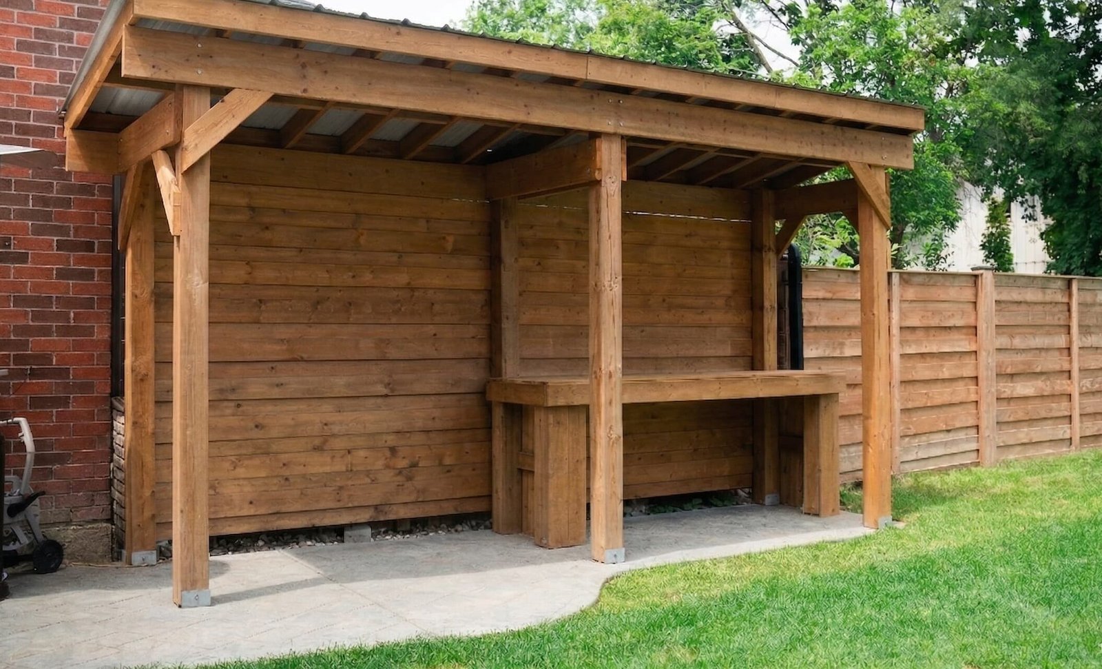 Custom timber pergola in Lytton Park
